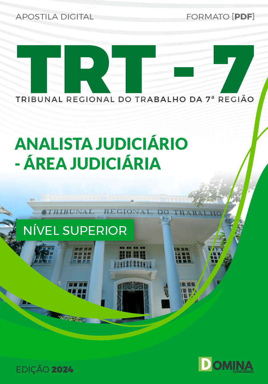 Apostila TRT 7 2024 Analista Judiciário Área Judiciária