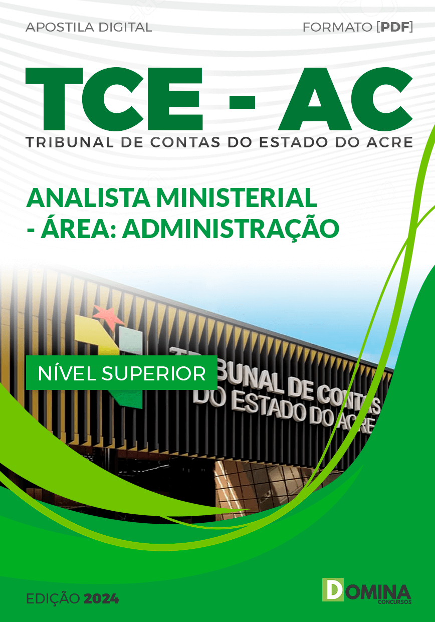 Apostila Analista Ministerial Área Administração TCE AC 2024