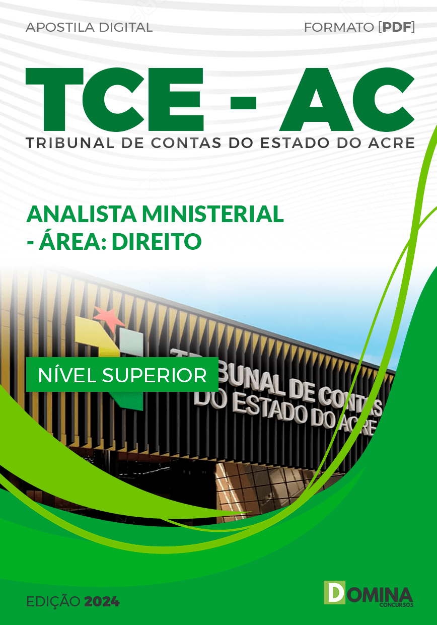 Apostila Analista Ministerial Direito TCE AC 2024