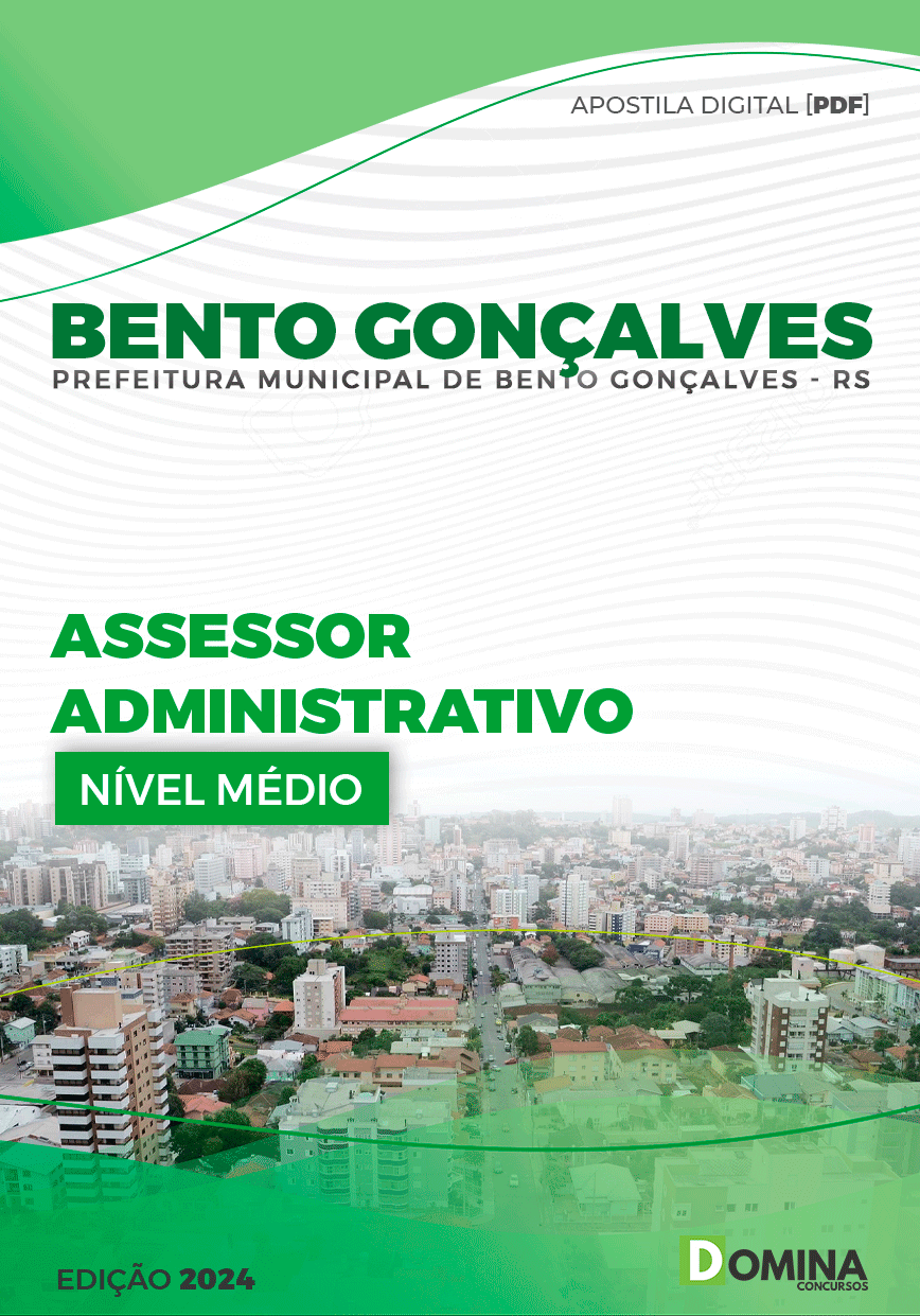 Apostila Prefeitura Bento Gonçalves RS 2024 Assessor Administrativo