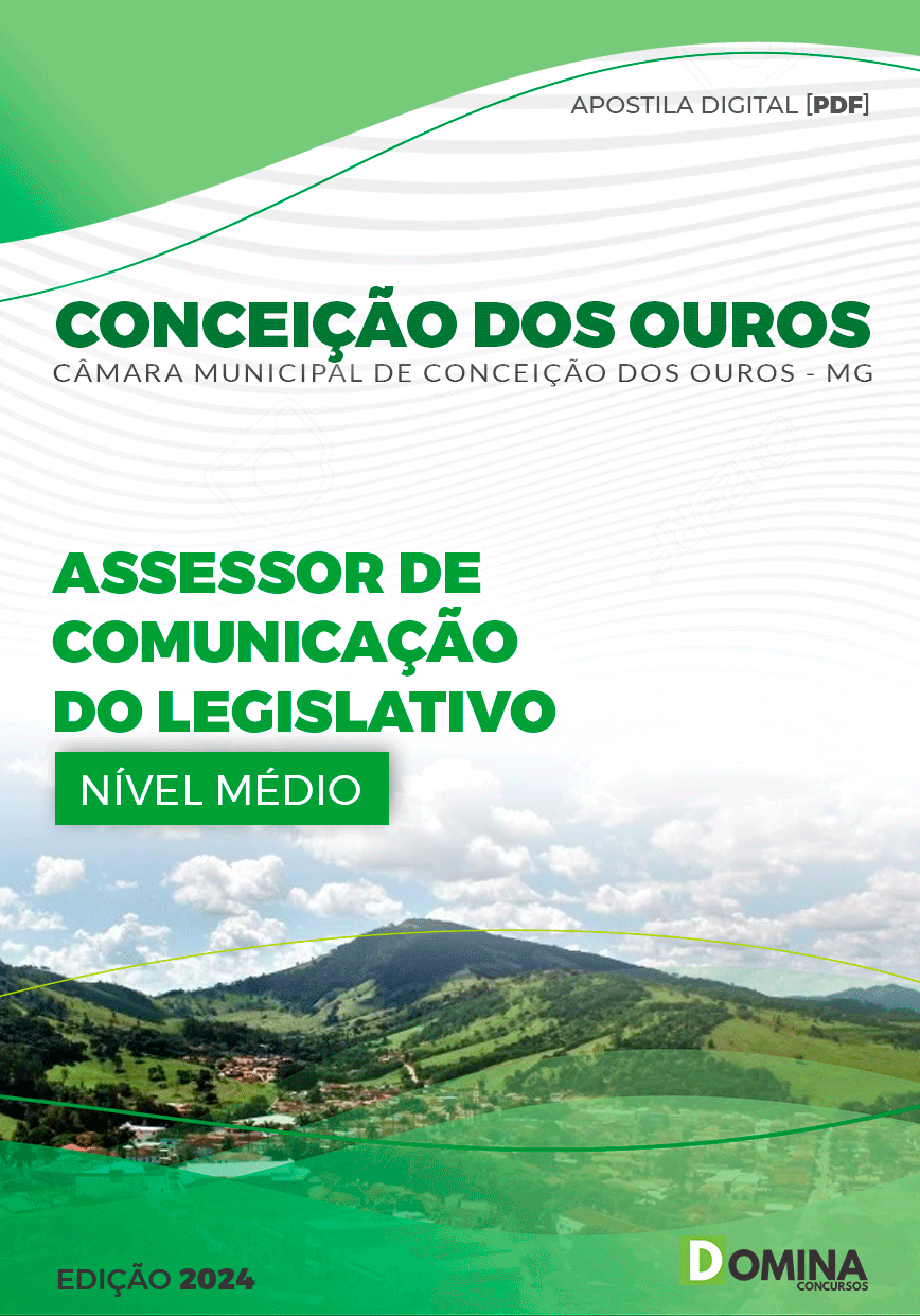 Apostila Assessor Comunicaç Câmara Conceição Ouros MG 2024