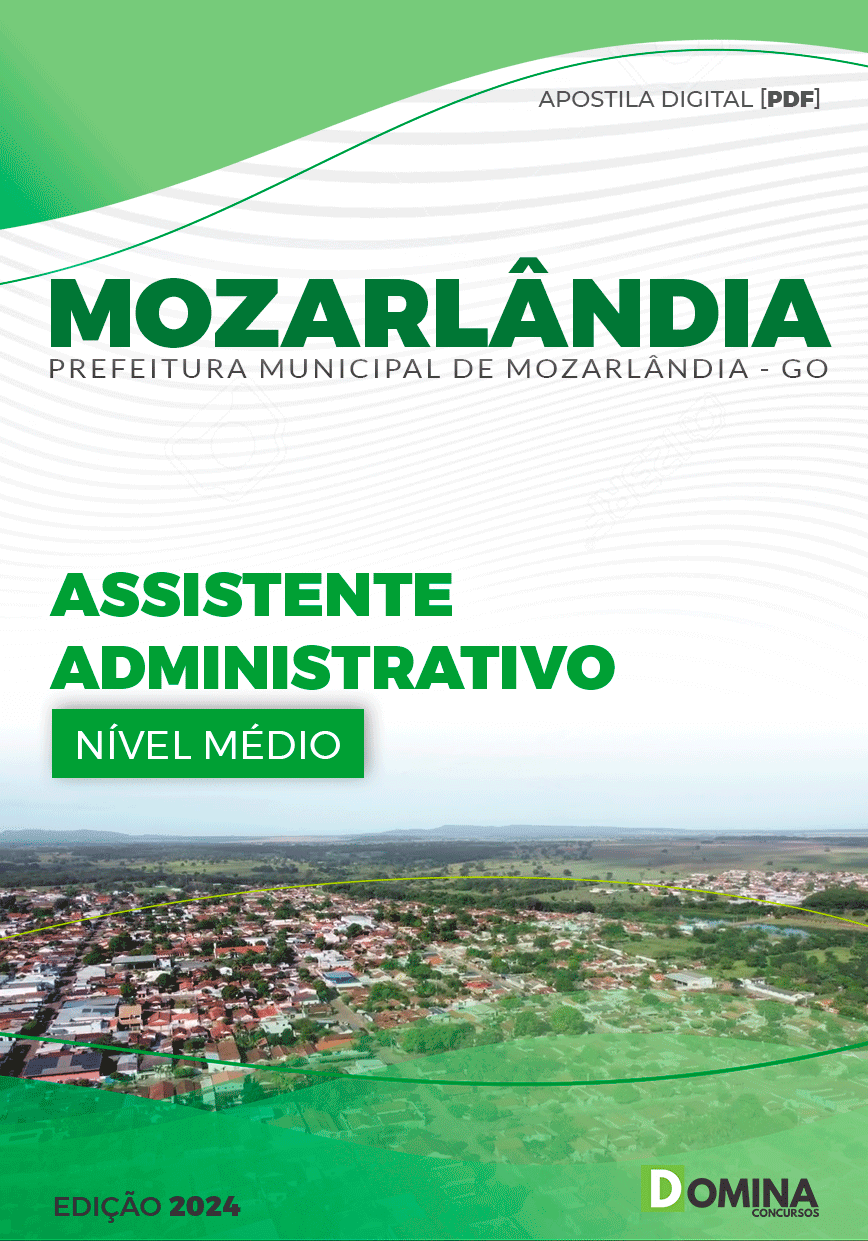 Apostila Assistente Administrativo Mozarlândia GO 2024