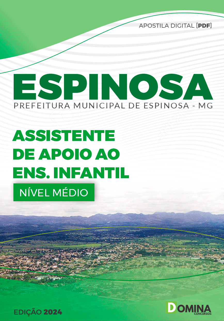 Apostila Prefeitura Espinosa MG 2024 Assistente de Apoio