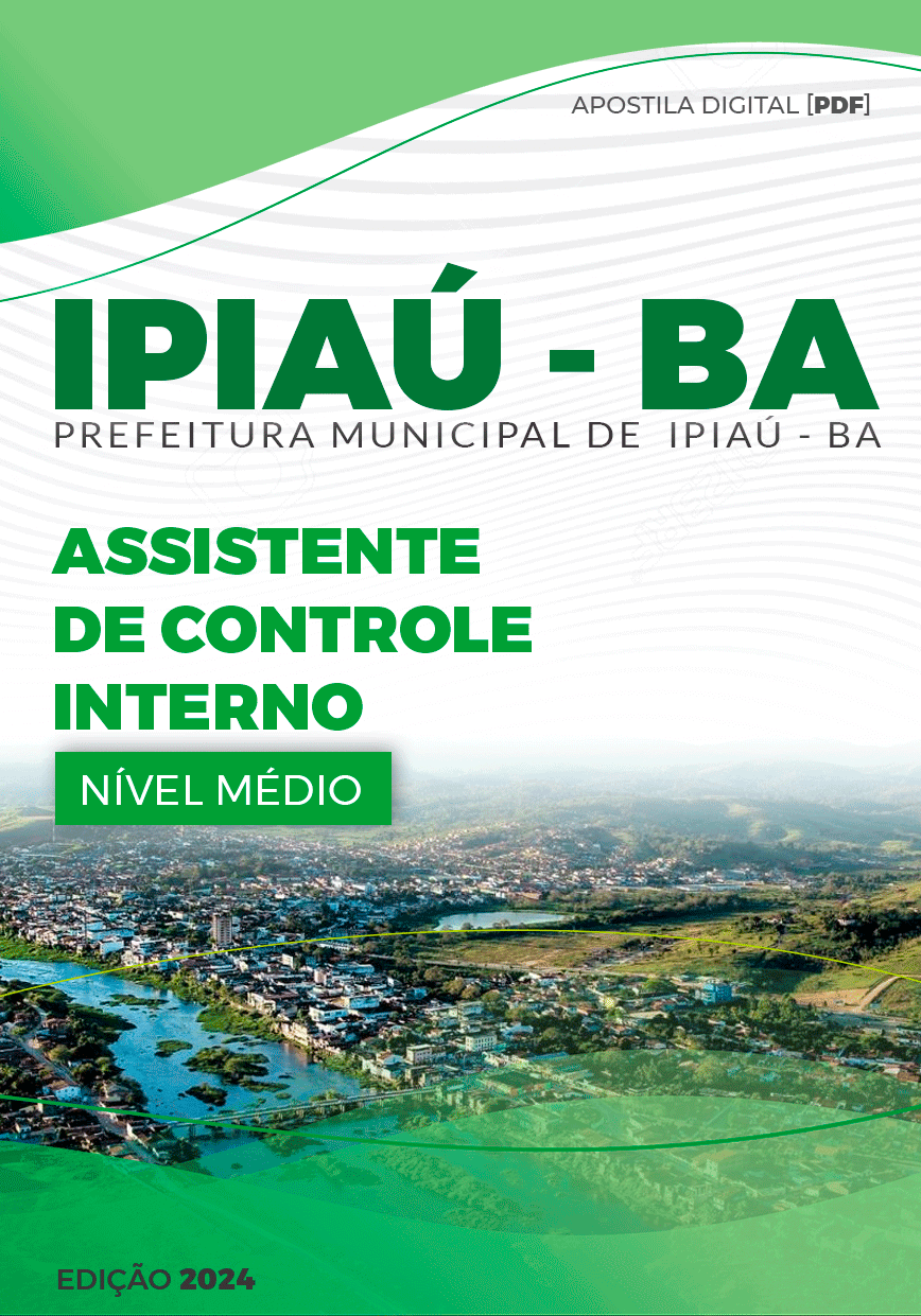 Apostila Ipiaú BA 2024 Assistente De Controle Interno