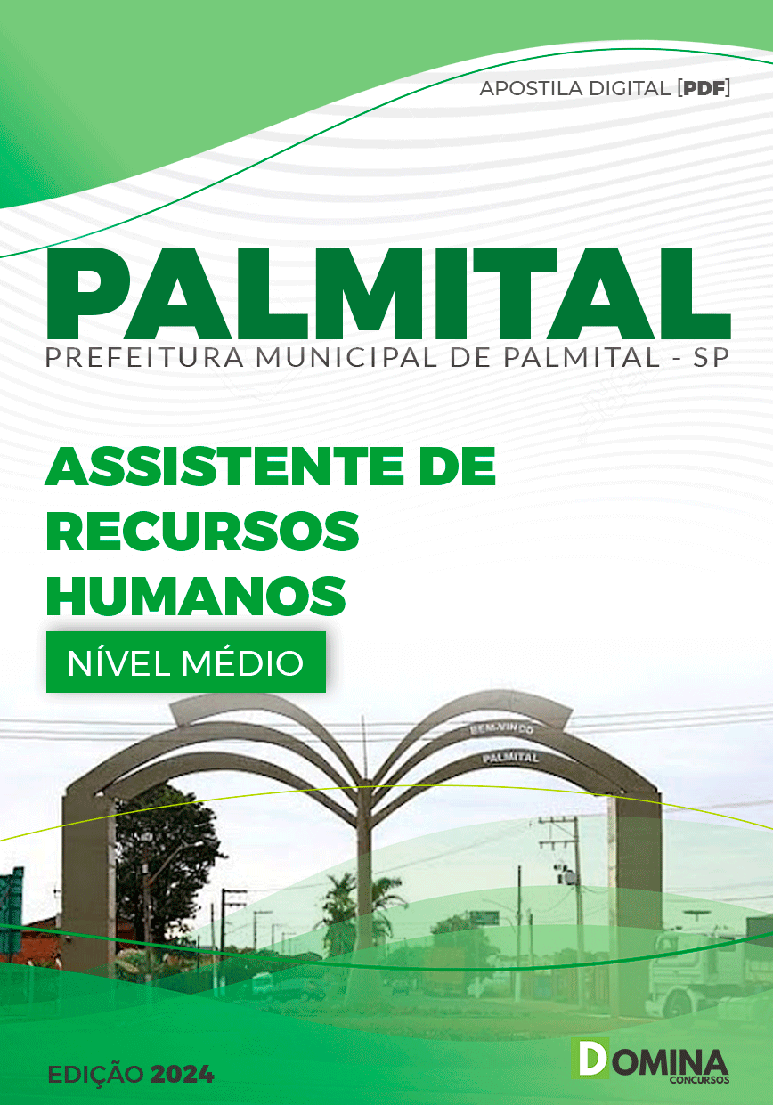 Apostila Palmital SP 2024 Assistente De Recursos Humanos