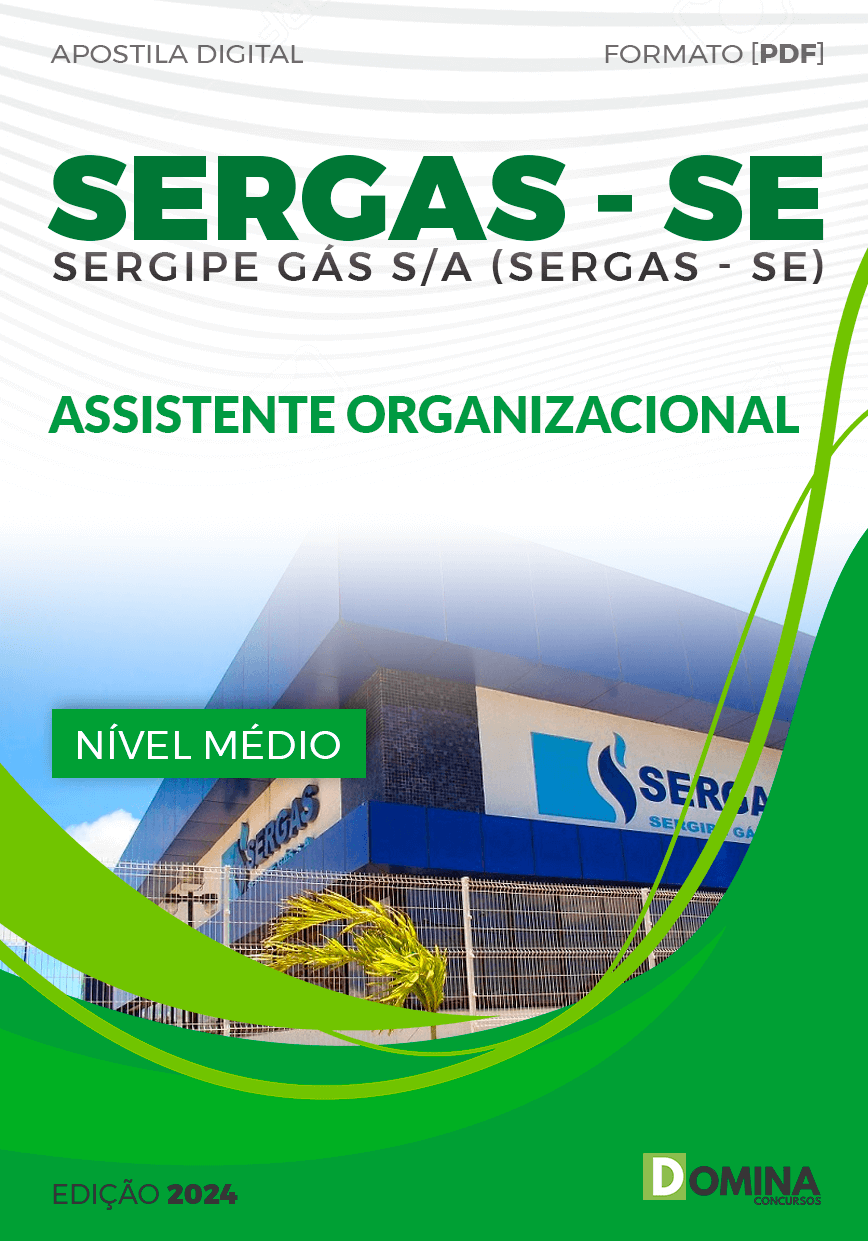 Apostila Sergas SE 2024 Assistente Organizacional