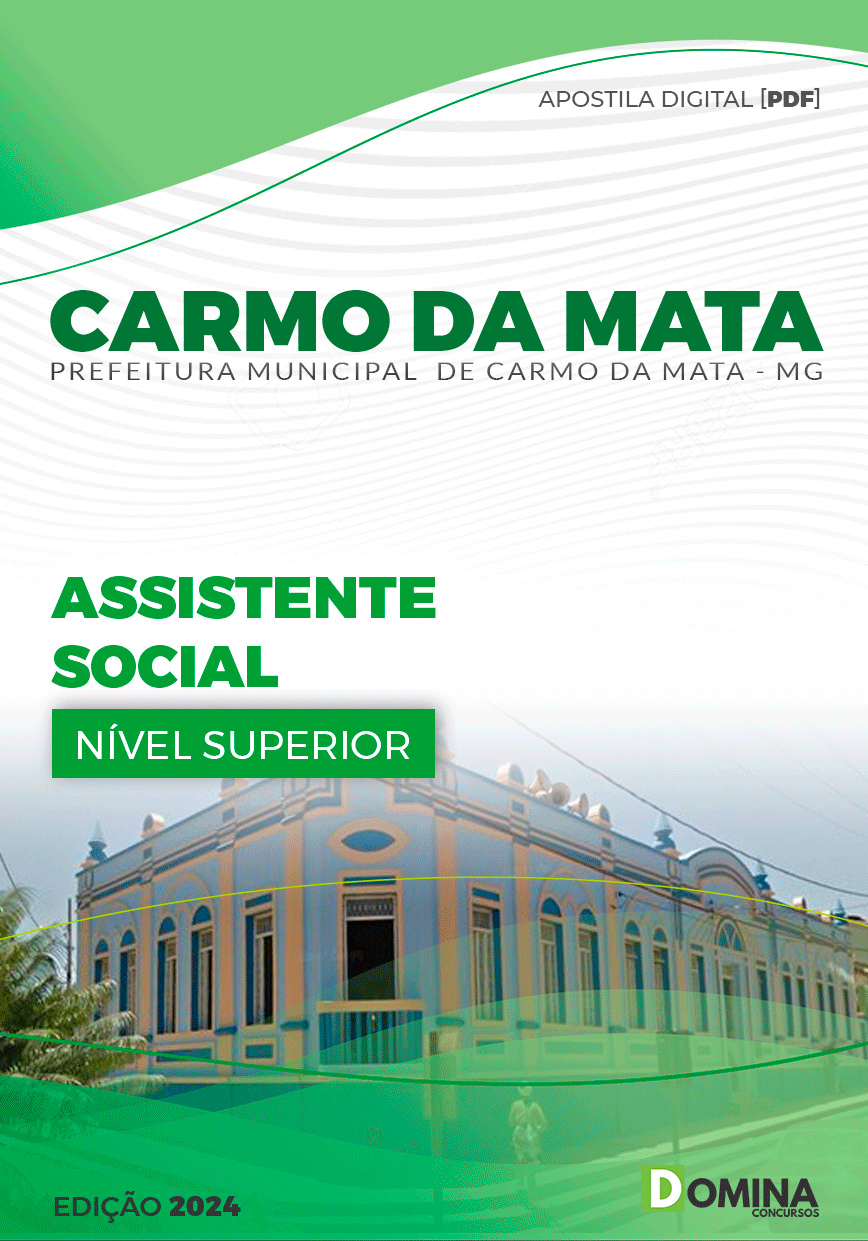 Apostila Carmo da Mata MG 2024 Assistente Social