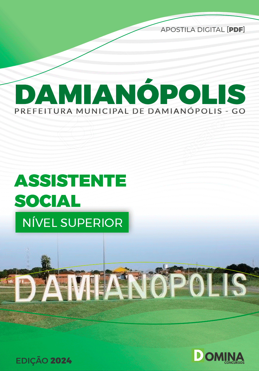 Apostila Prefeitura Damianópolis GO 2024 Assistente Social