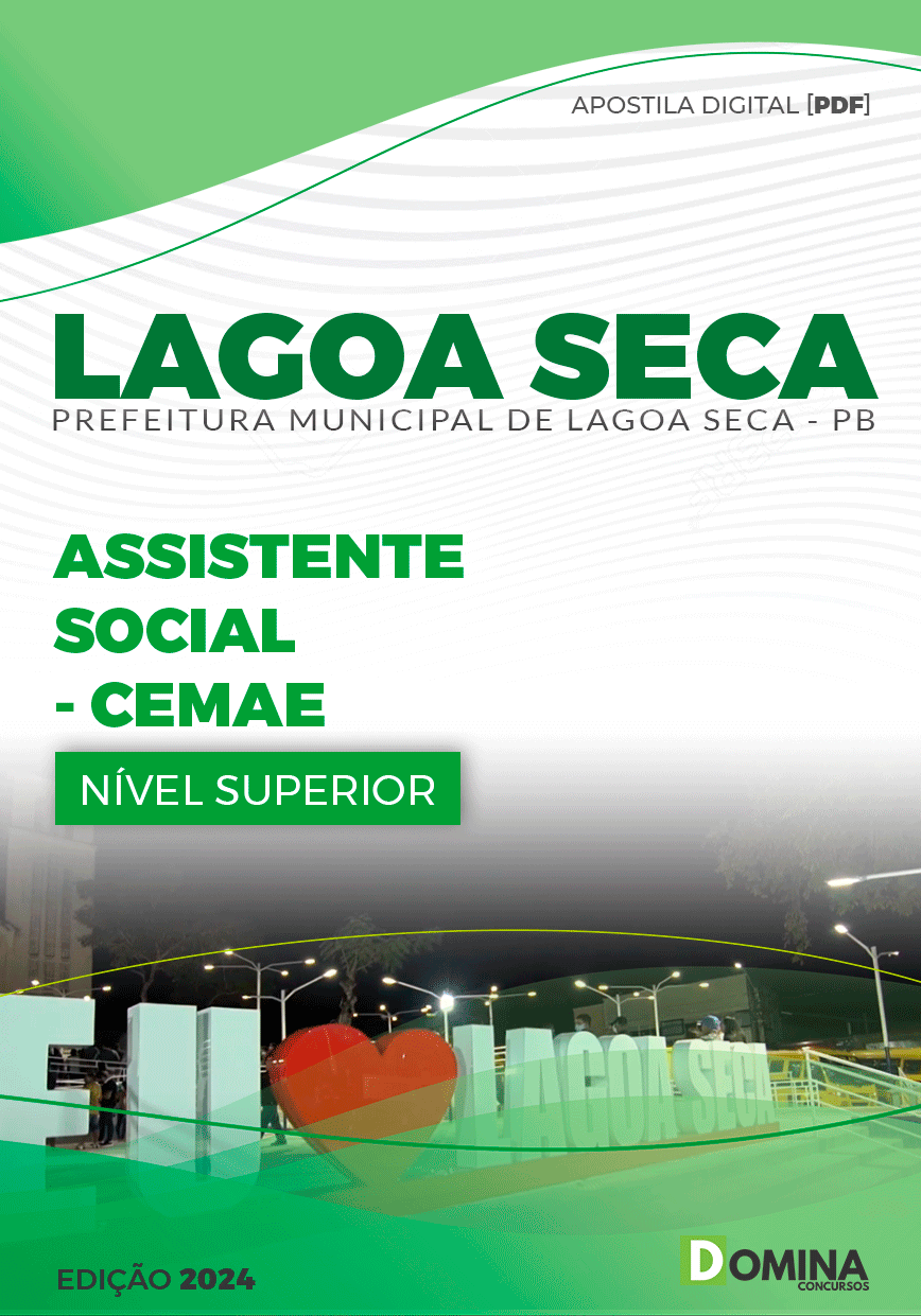 Apostila Lagoa Seca PB 2024 Assistente Social CEMAE