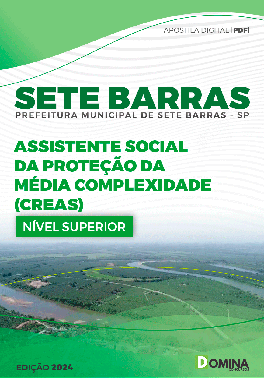 Apostila Prefeitura Sete Barras SP 2024 Assistente Social Proteção Média Complexidade