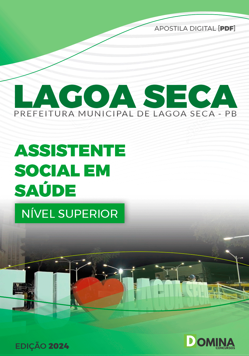 Apostila Lagoa Seca PB 2024 Assistente Social Em Saúde