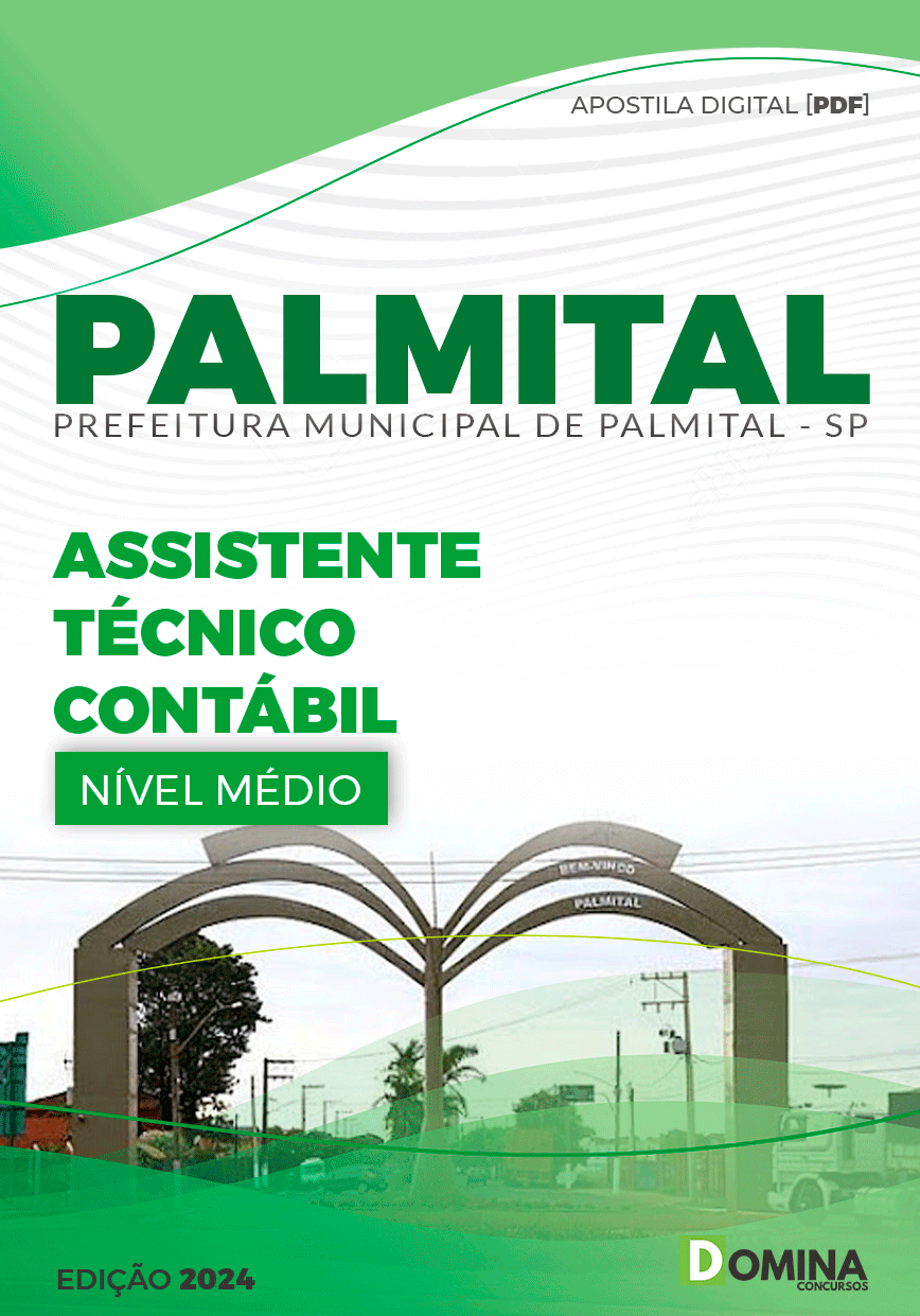 Apostila Palmital SP 2024 Assistente Técnico Contábil