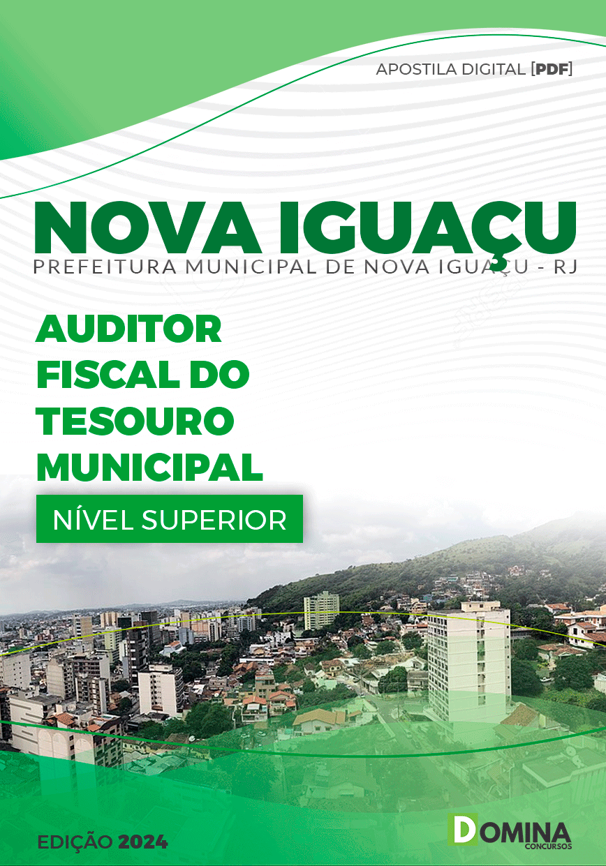 Apostila Nova Iguaçu RJ 2024 Auditor Fiscal Tesouro Municipal