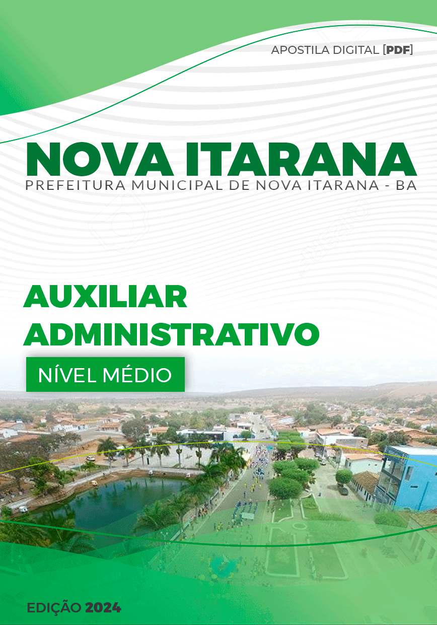 Apostila Auxiliar Administrativo Nova Itarana BA 2024