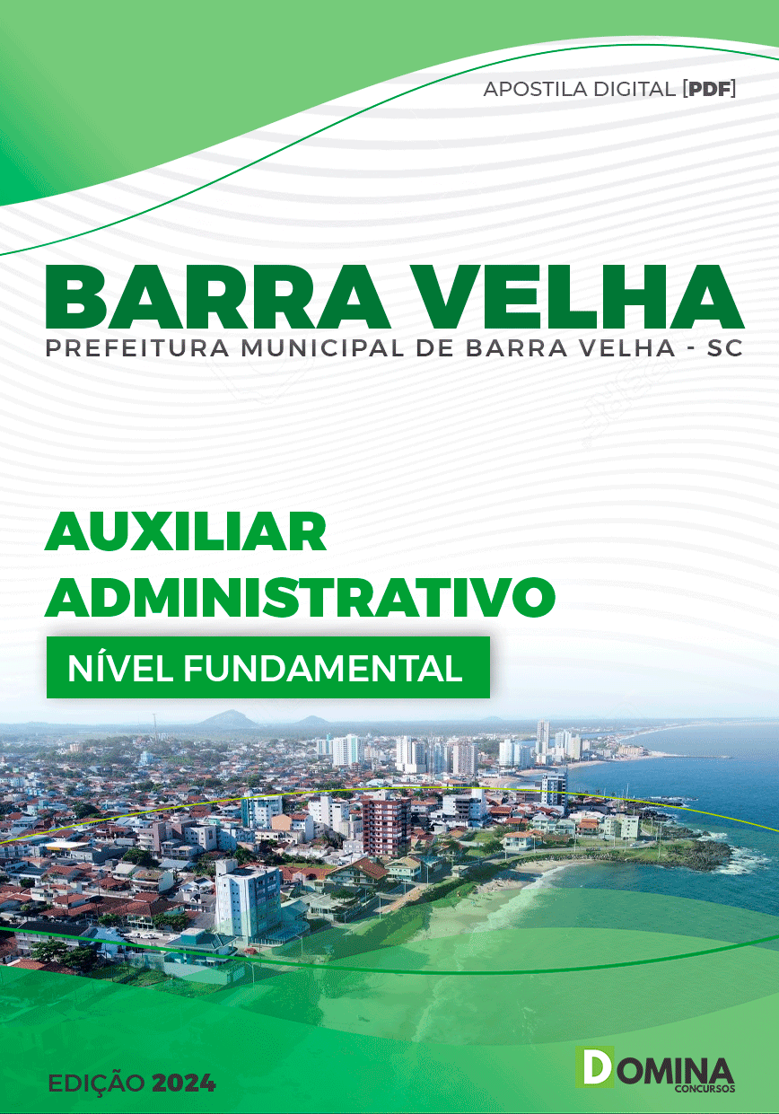 Apostila Barra Velha SC 2024 Auxiliar Administrativo
