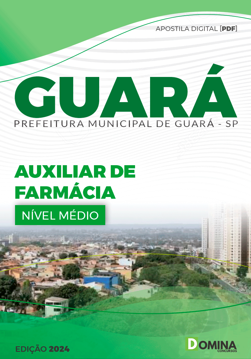 Apostila Guará SP 2024 Auxiliar De Farmácia