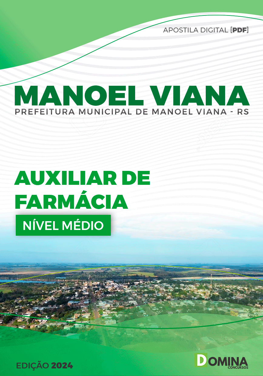 Apostila Auxiliar de Farmácia Manoel Viana RS 2024