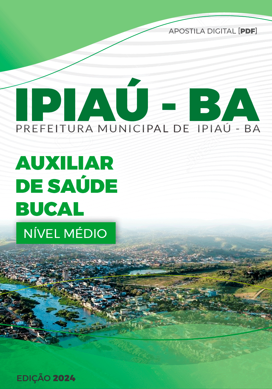 Apostila Ipiaú BA 2024 Auxiliar De Saúde Bucal