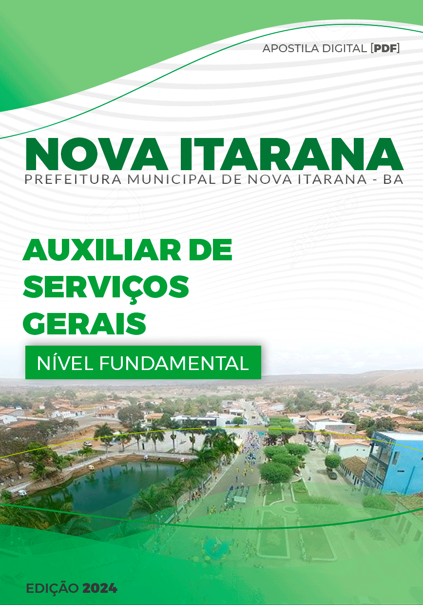 Apostila Auxiliar de Serviços Gerais Nova Itarana BA 2024