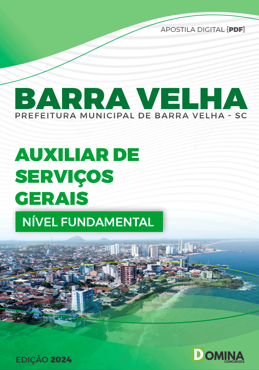 Apostila Barra Velha SC 2024 Auxiliar De Serviços Gerais