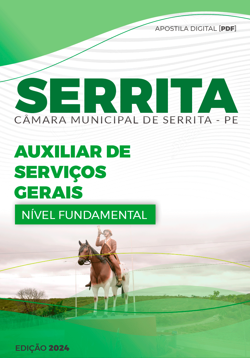 Apostila Câmara Serrita PE 2024 Auxiliar De Serviços Gerais