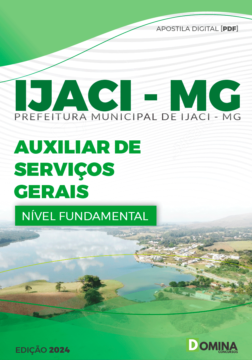 Apostila Ijaci MG 2024 Auxiliar de Serviços Gerais