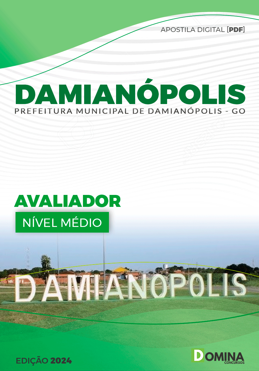 Apostila Prefeitura Damianópolis GO 2024 Avaliador