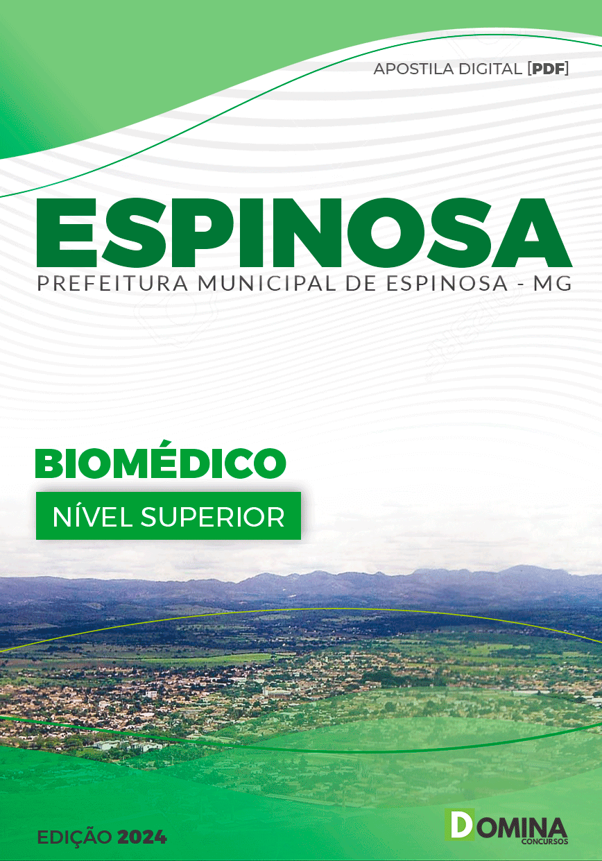 Apostila Prefeitura Espinosa MG 2024 Biomédico