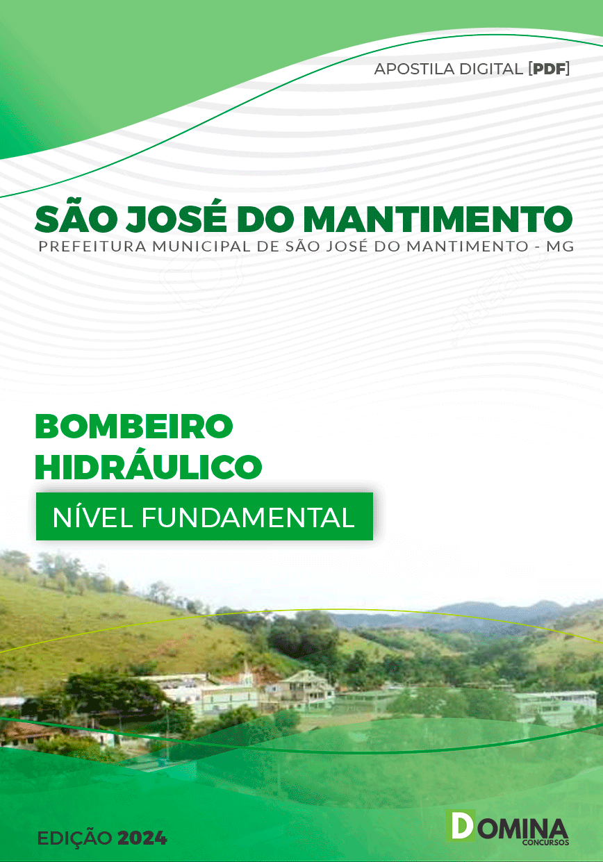 Apostila São José do Mantimento MG 2024 Bombeiro Hidráulico