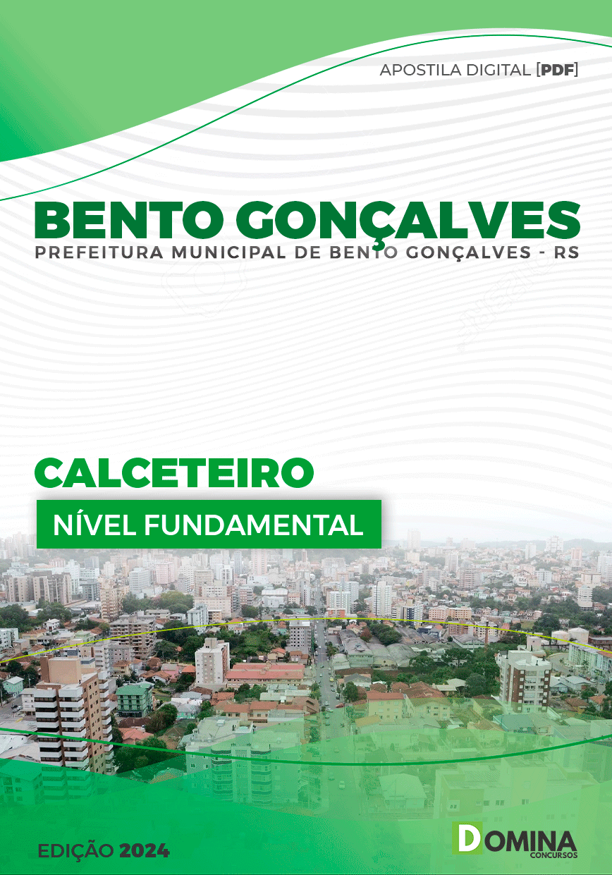 Apostila Prefeitura Bento Gonçalves RS 2024 Calceteiro