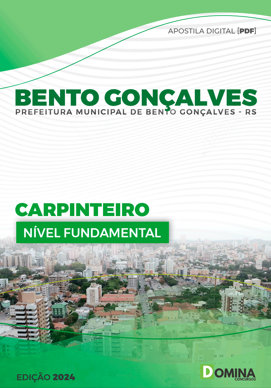 Apostila Prefeitura Bento Gonçalves RS 2024 Carpinteiro