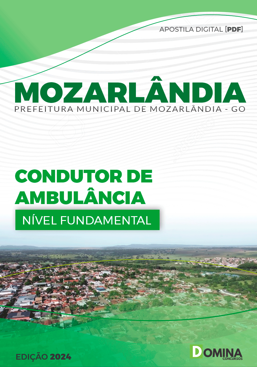 Apostila Condutor de Ambulância Mozarlândia GO 2024