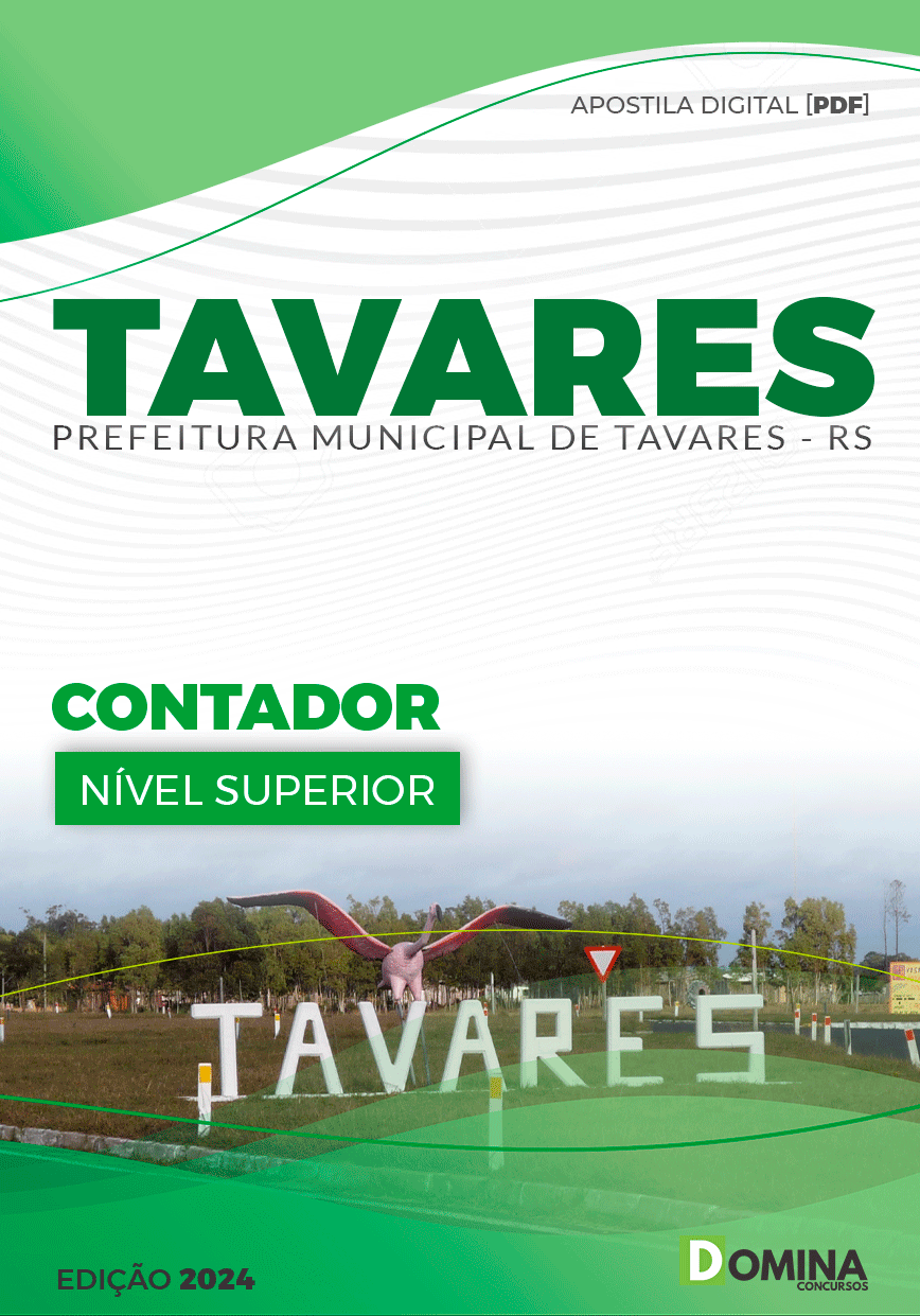 Apostila Prefeitura Tavares RS 2024 Contador