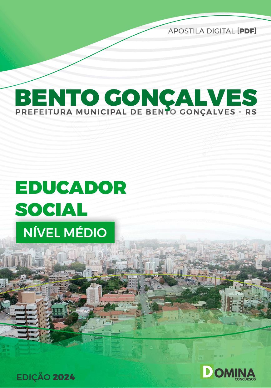 Apostila Prefeitura Bento Gonçalves RS 2024 Educador Social