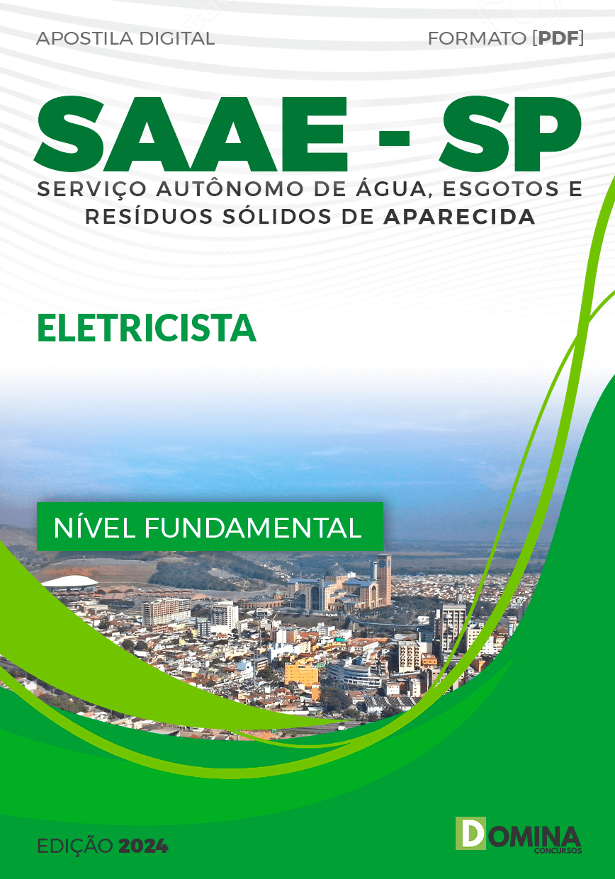 Apostila Eletricista SAAE Aparecida SP 2024