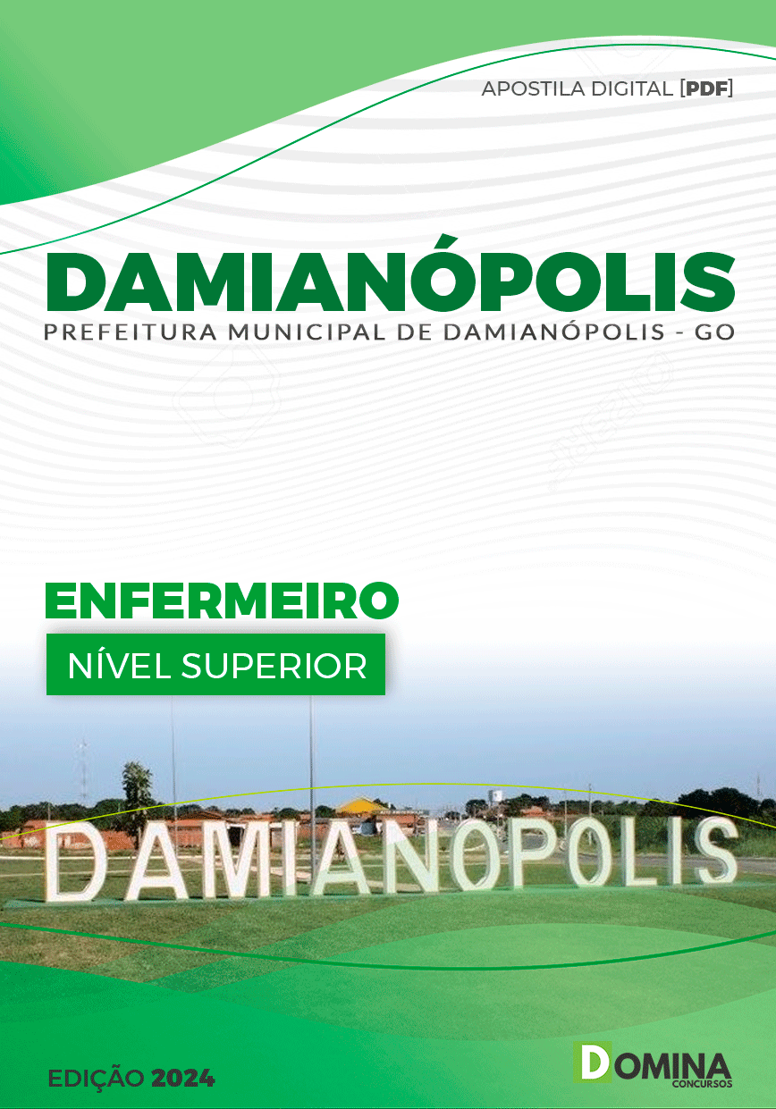 Apostila Prefeitura Damianópolis GO 2024 Enfermeiro
