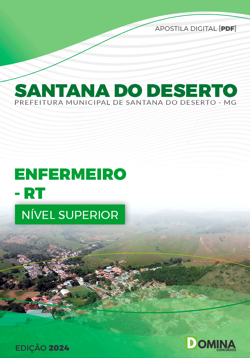 Apostila Santana Do Deserto MG 2024 Enfermeiro RT