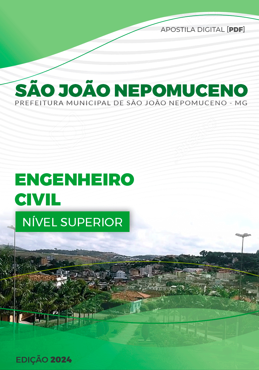 Apostila São João Nepomuceno MG 2024 Engenheiro Civil