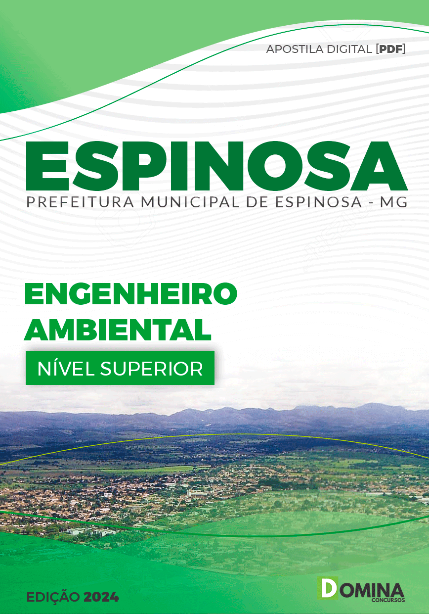 Apostila Prefeitura Espinosa MG 2024 Engenheiro Ambiental