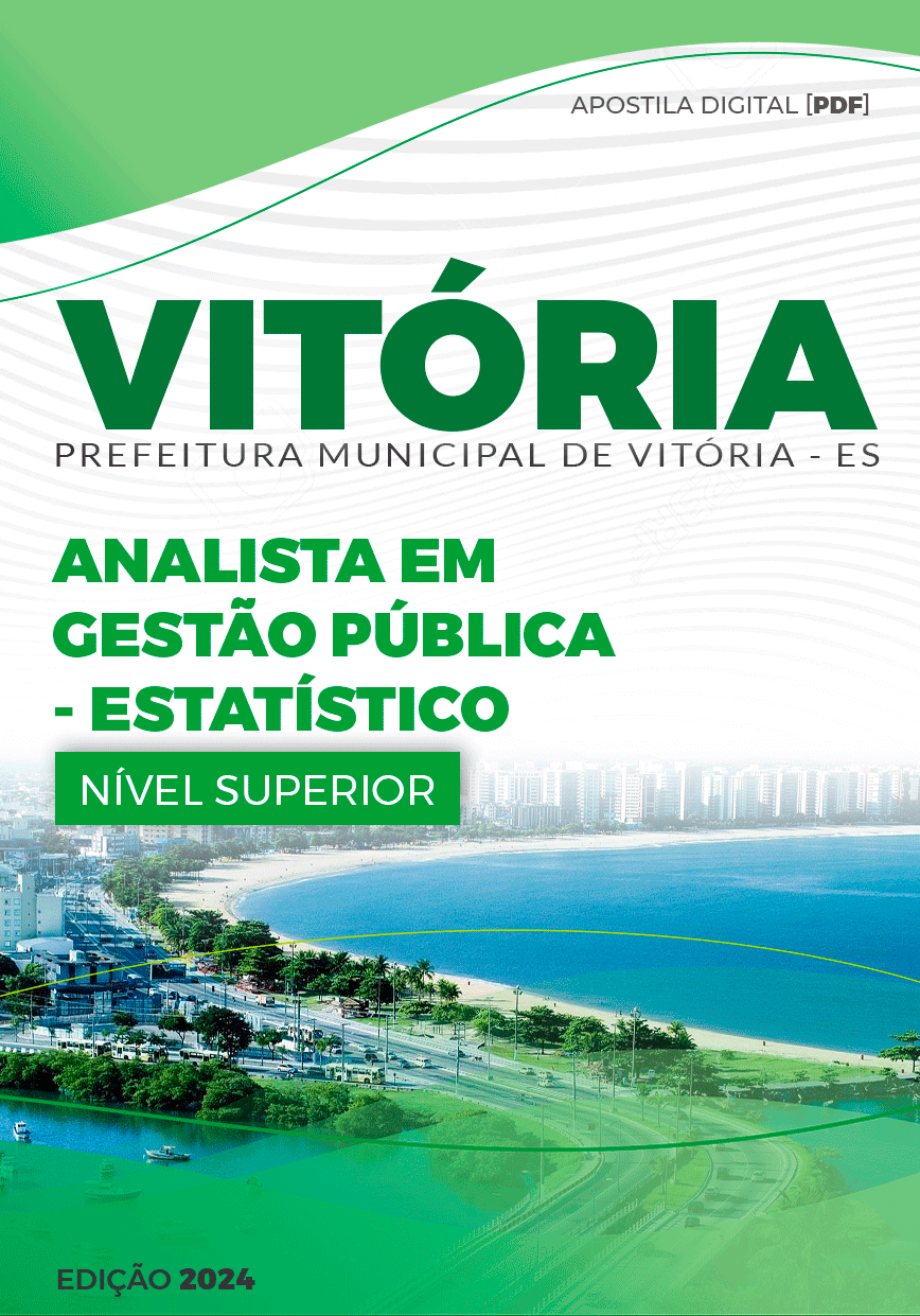 Apostila Analista em Gestão Pública Estatístico Vitória ES 2024