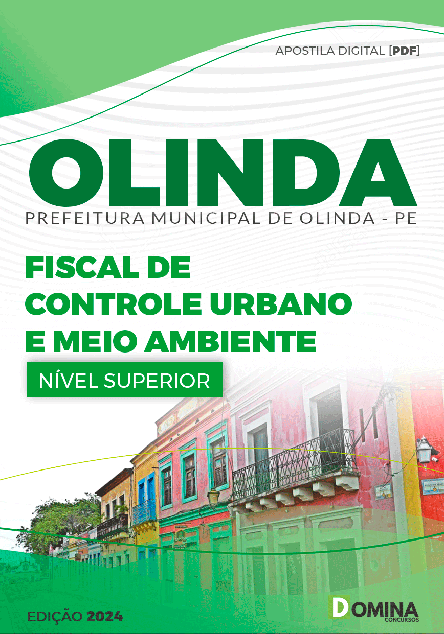 Apostila Olinda PE 2024 Fiscal De Controle Urbano