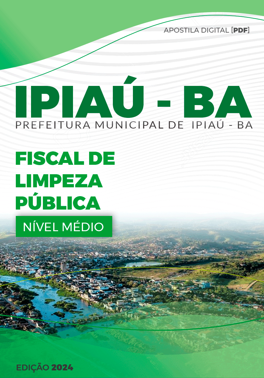 Apostila Ipiaú BA 2024 Fiscal De Limpeza Pública