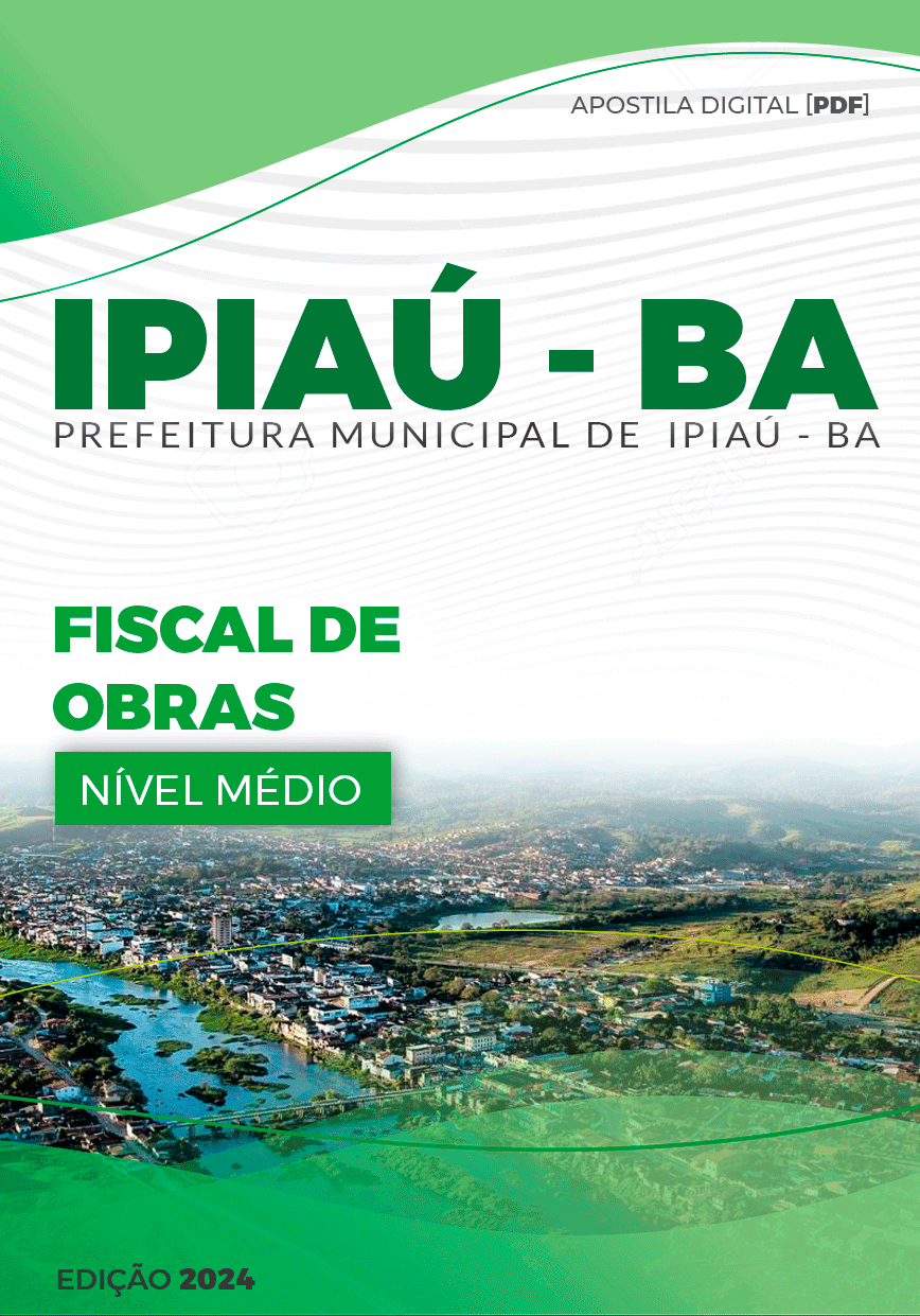 Apostila Ipiaú BA 2024 Fiscal De Obras
