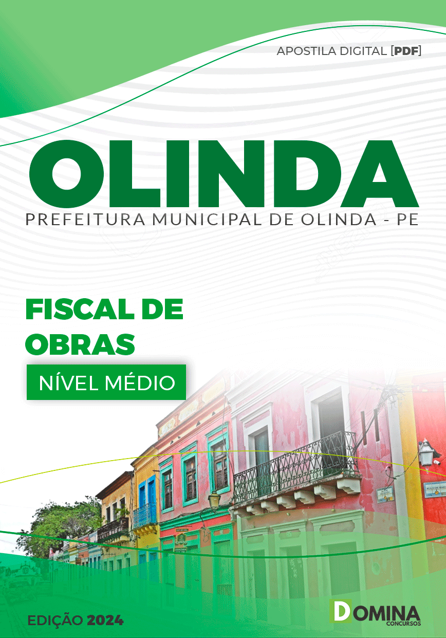 Apostila Olinda PE 2024 Fiscal De Obras