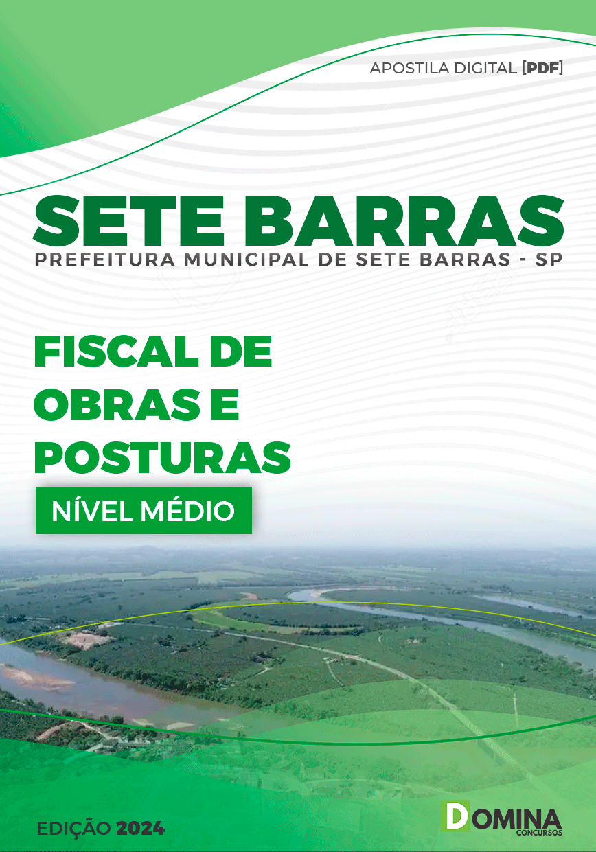 Apostila Prefeitura Sete Barras SP 2024 Fiscal De Obras E Posturas