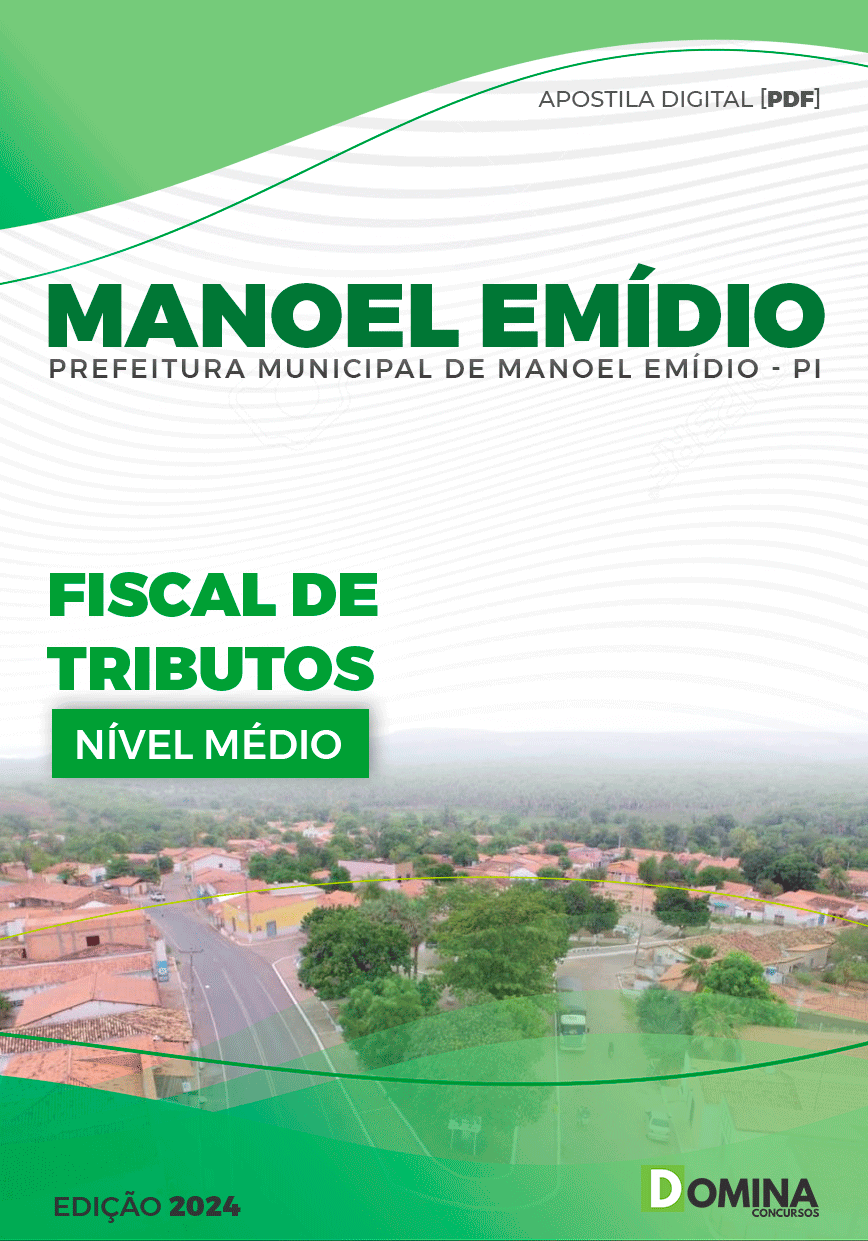Apostila Manoel Emídio PI 2024 Fiscal De Tributos