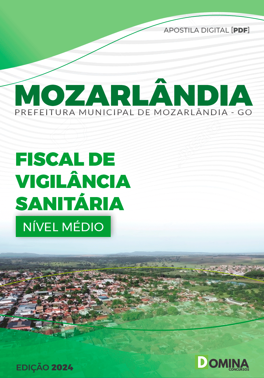 Apostila Fiscal de Vigilância Sanitária Mozarlândia GO 2024