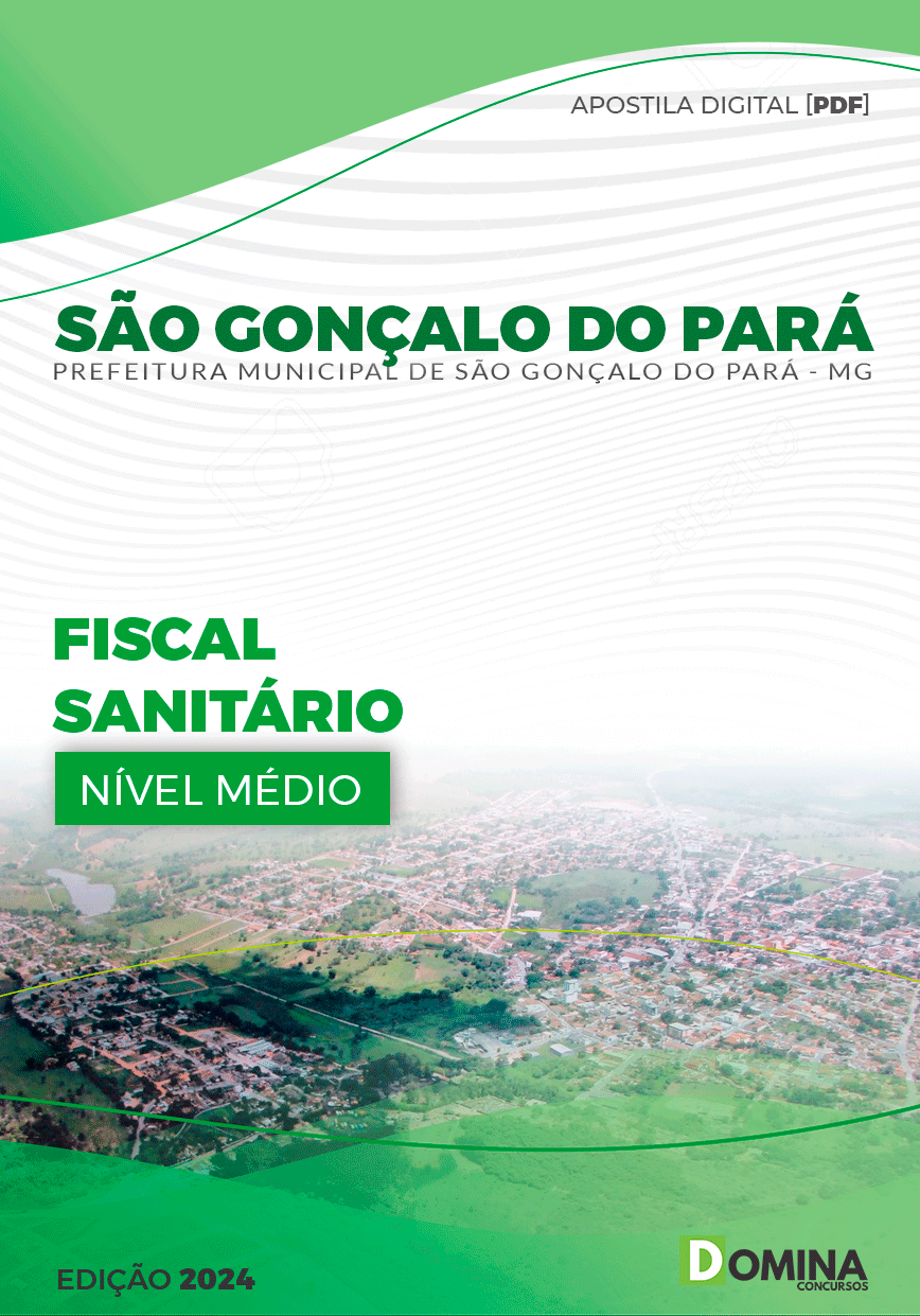 Apostila Pref São Gonçalo Pará MG 2024 Fiscal Sanitário
