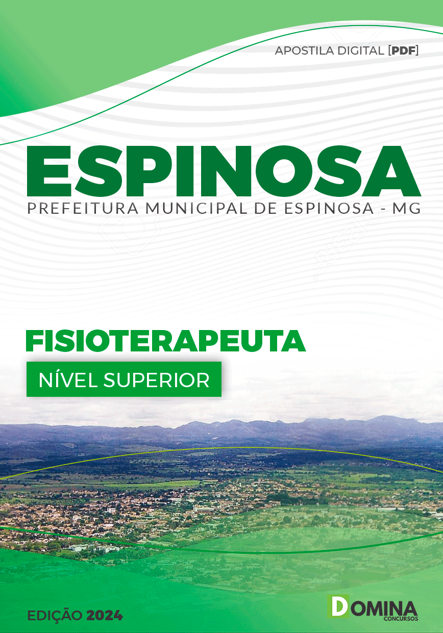 Apostila Prefeitura Espinosa MG 2024 Fisioterapeuta