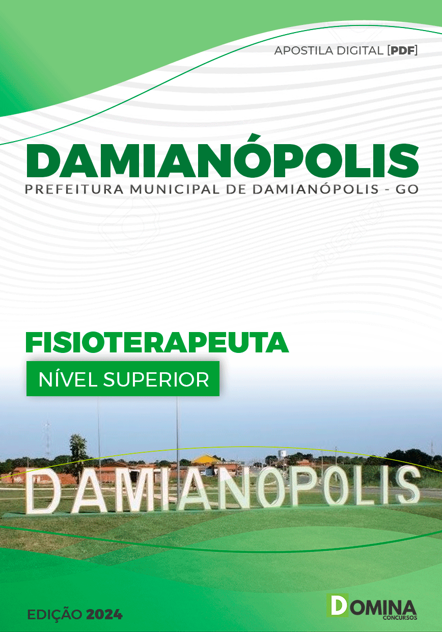 Apostila Prefeitura Damianópolis GO 2024 Fisioterapeuta